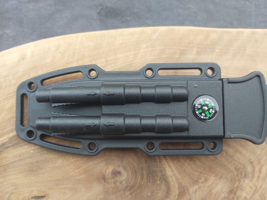 Тактически нож с кания,компас,запалка,свирка и точило,ТК302