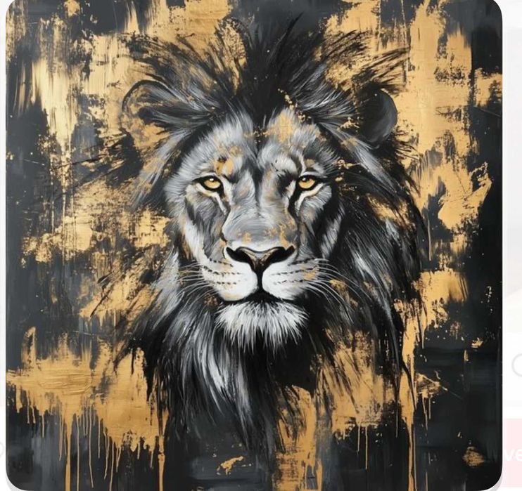 Картина Лъв - маслени бои