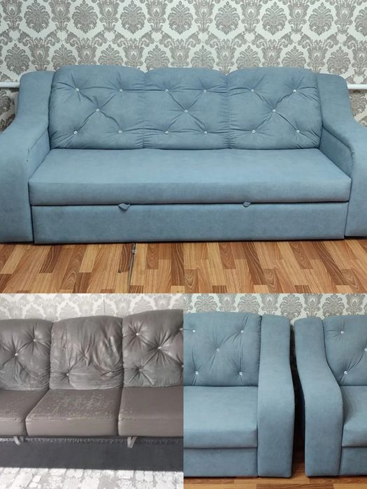 Перетяжка  мягкой мебели. Быстро качественно.Недорого