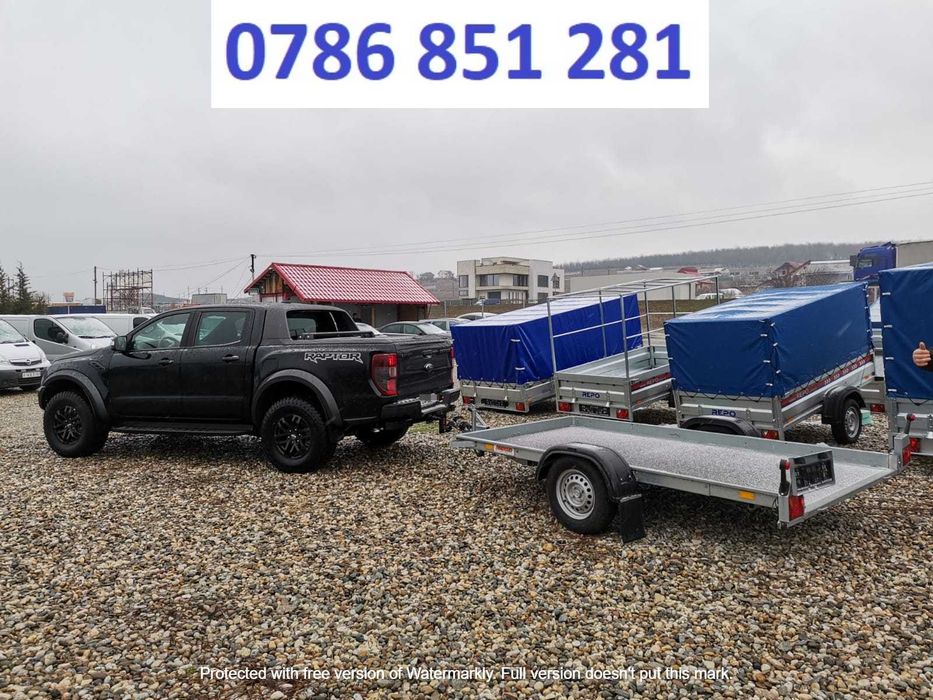 Remorca Auto  Repo Tandem Dublu Ax  Moto Atv Transport 750 Kg Oferta