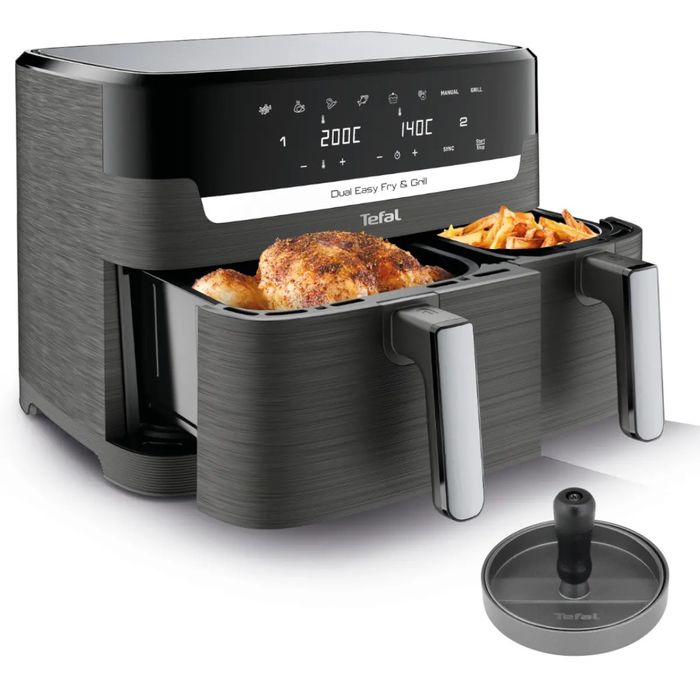 Friteuza cu aer cald Tefal Easy Fry&Grill EY905B10, 8.3 litri, 8 progr