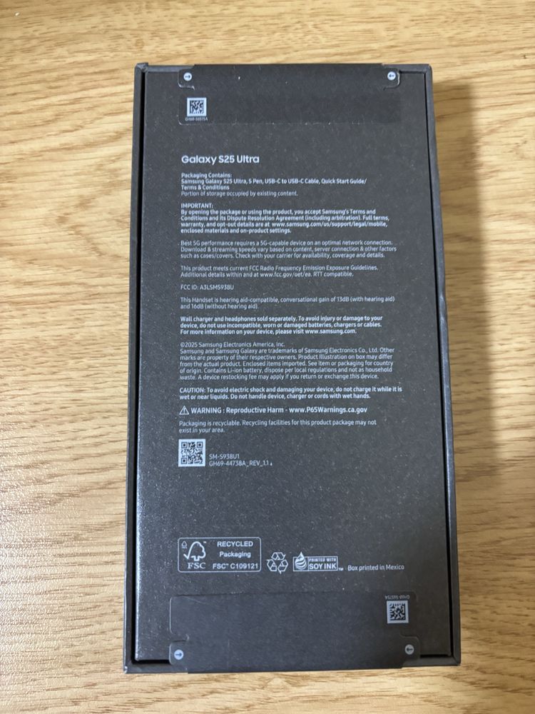 Чисто нов! Запечатана кутия! Samsung Galaxy S25 Ultra 256GB