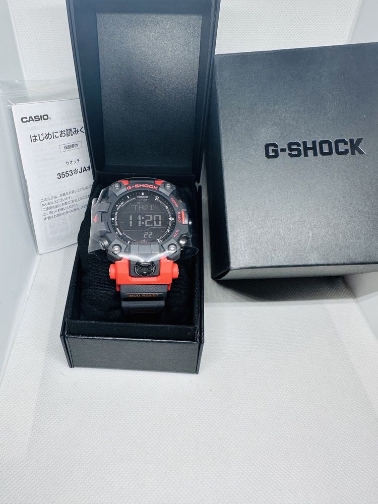 *Чисто Нов* Casio G-Shock GW-9500-1A4JF Mudman *Black/Rescue Red*