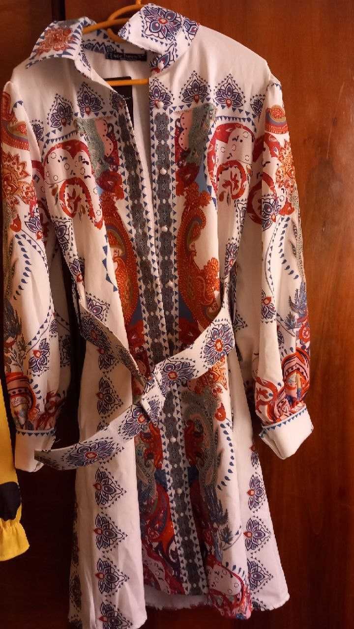 Дамска риза с колан