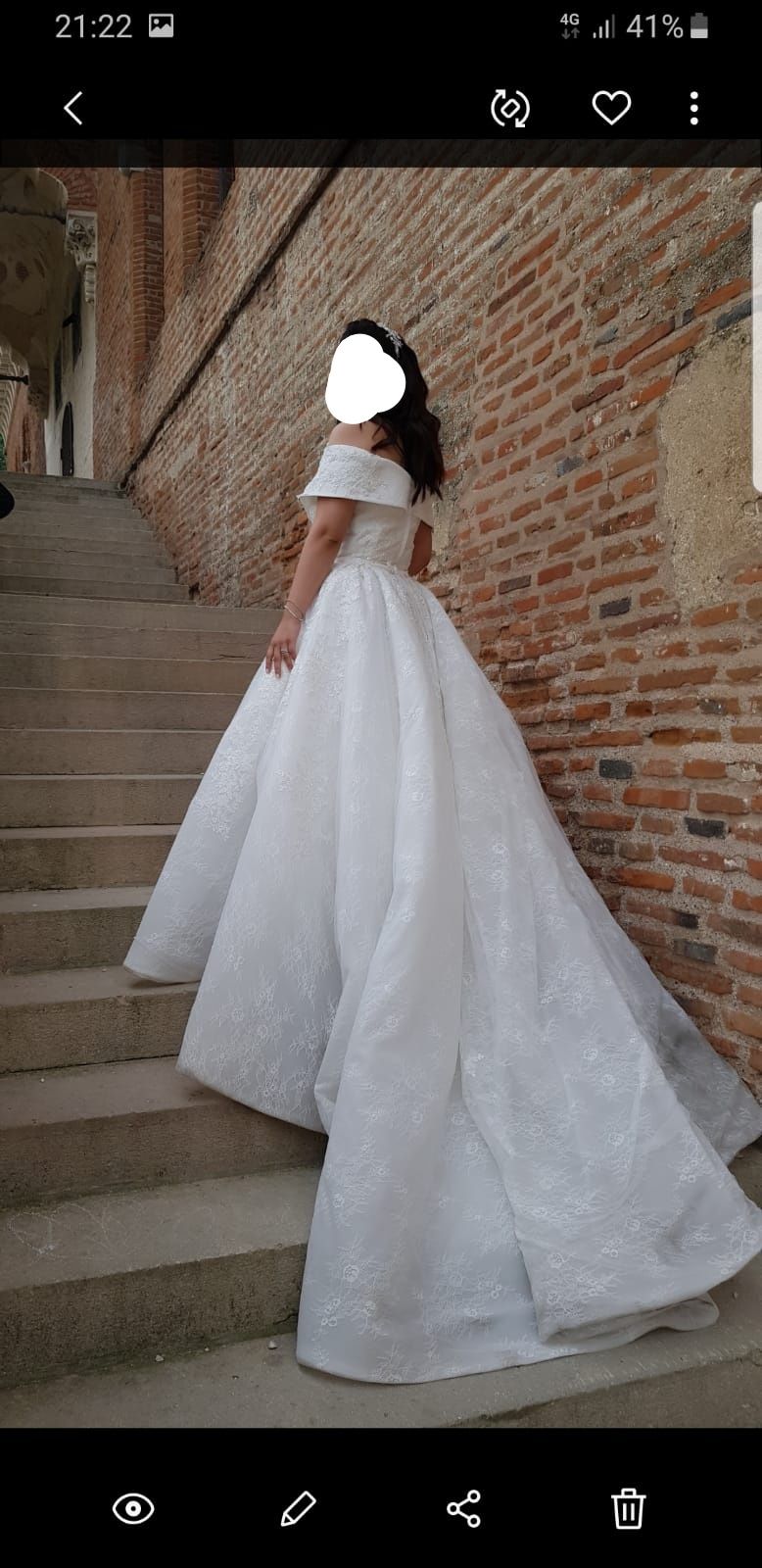 Luxury Sposa dell Amore Rochie de mireasa unique wedding dress