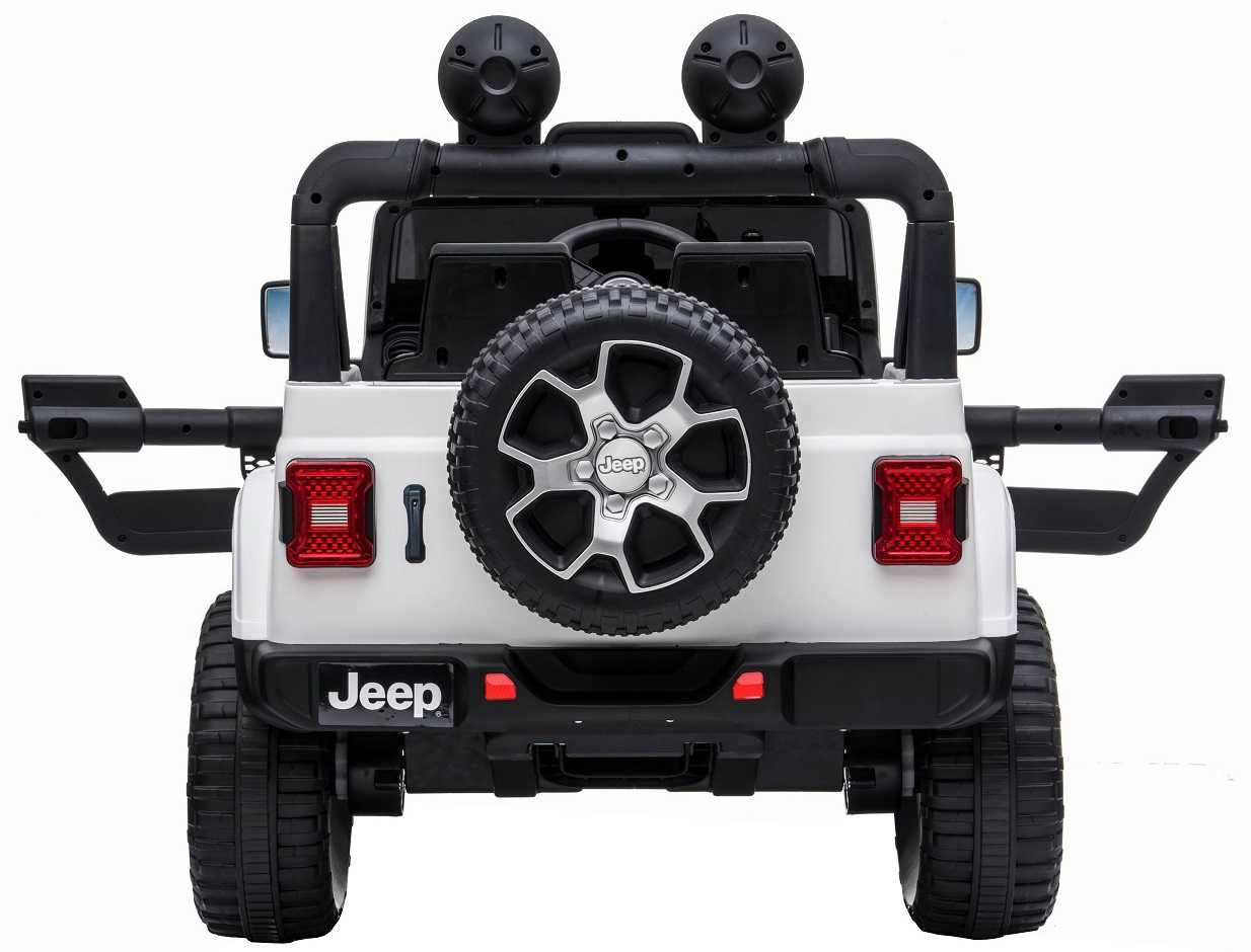 Masinuta electrica copii 2-8 ani Jeep Rubicon 4x4, Roti Moi  Alb