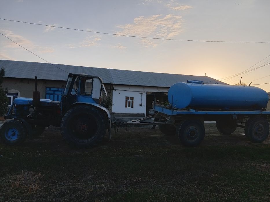 Traktor,suv bochkasi bilan