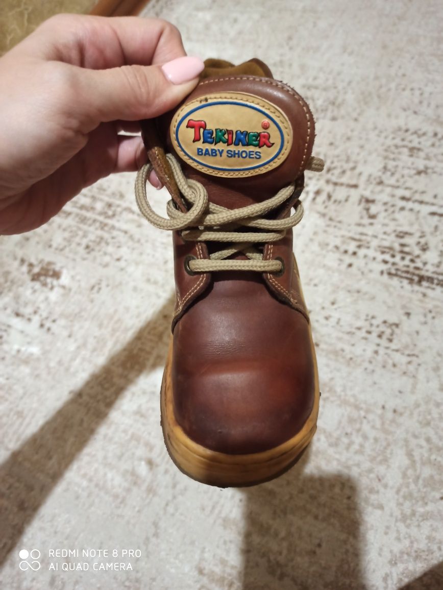 Турецкая обувь ботинки натуральная кожа 28р