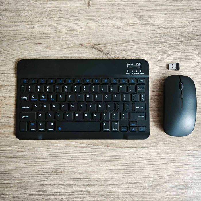 Безжична Bluetooth клавиатура + мишка - комплект за таблет