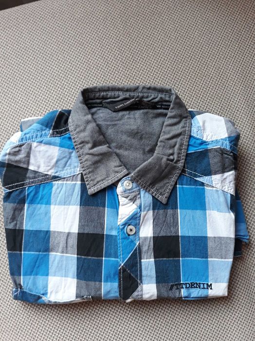 Tom Tailor Denim -> Мъжка риза с къс ръкав