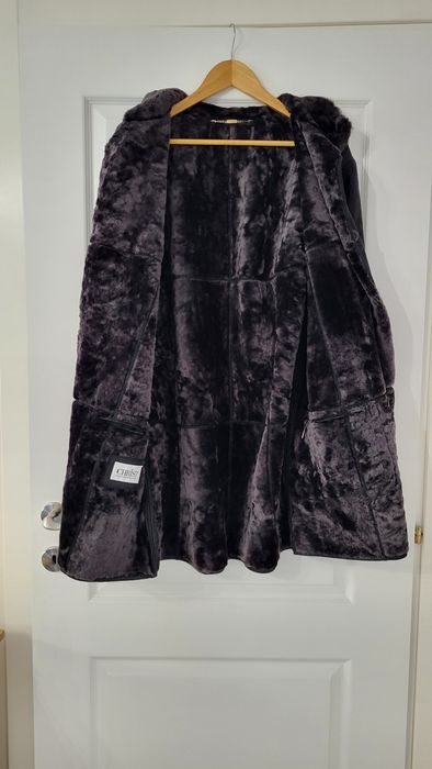 Geaca imblanita  din piele