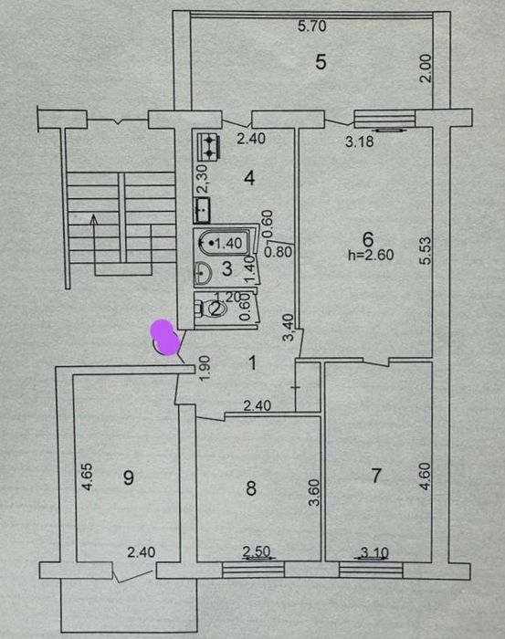 4/2/4 2х6 Кирпич Буюк Ипак Йули 80м2 Максим Горький метро БИЙ