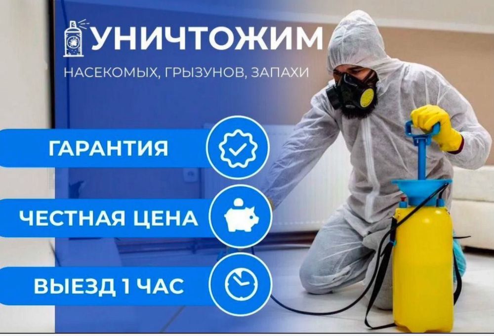 Дезинфекция! Гарантия с первой обработки!
