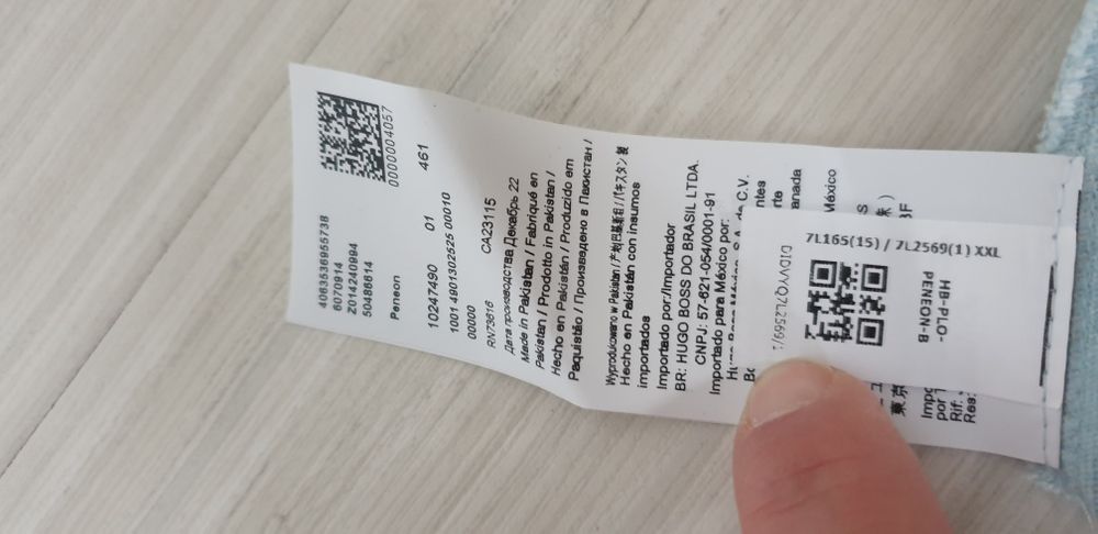 Hugo Boss Peneon Cotton Slim Fit / Size 2XL НОВО! ОРИГИНАЛНА Тениска!