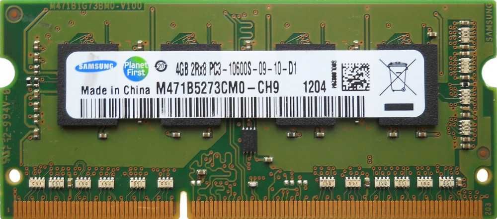 Memorii Laptop Samsung 4GB DDR3 PC3 10600S 1333 1.5V M471B5273CM0