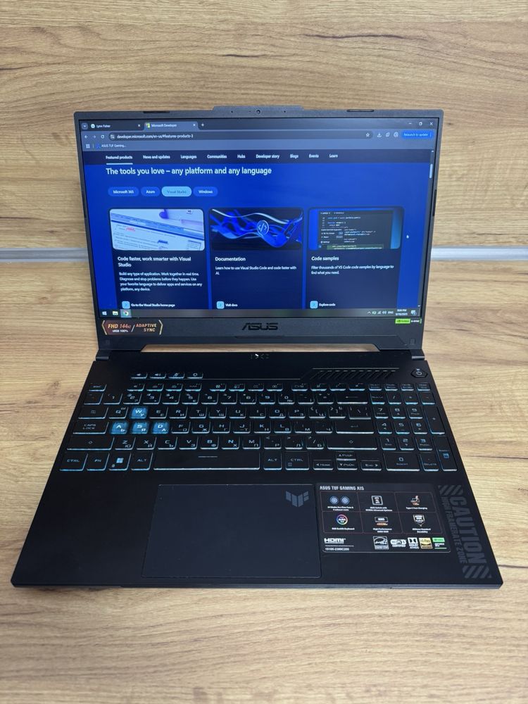 Лаптоп Asus TUF F15 Gaming