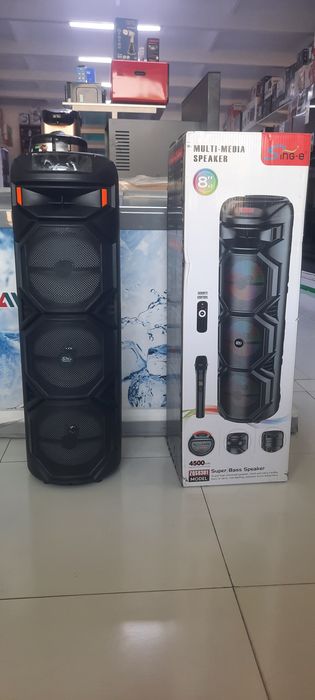 Колонка пачка микрофон подсветка бор