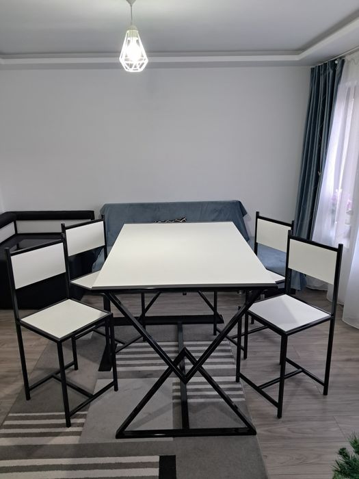 Set masa + scaune model industrial handmade 130cmx90cm