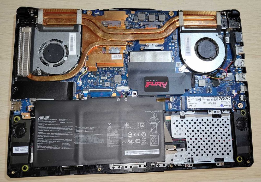 Laptop Gaming ASUS TUF 15' - GTX 1660 TI 6GB, Ryzen 7 4800H, RAM 32GB