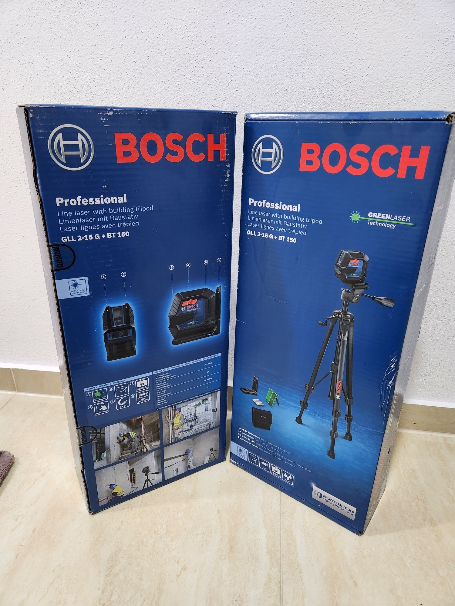 Nivela laser cu trepied bosch GLL 2-15 G+BT 150