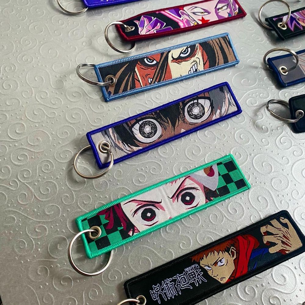 Anime broidery keychains/ Аниме бродирани ключодържатели