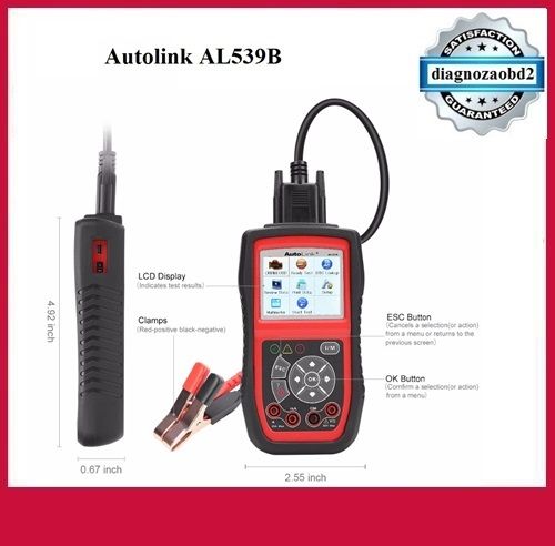 Scaner Autel Autolink AL539B tester diagnoza si electric OBD2