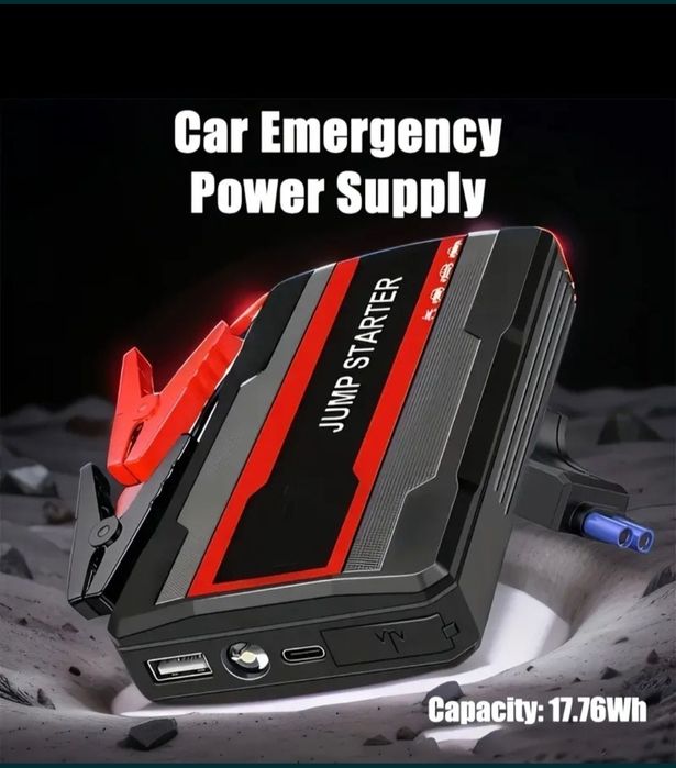 Jump Starter Auto Pornire Auto Portabil 3in1 Lanternă Led Power Bank