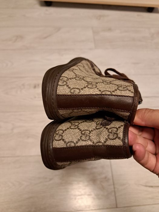 Ghete piele gucci originale maro marimea 31 cu 19.5 cm