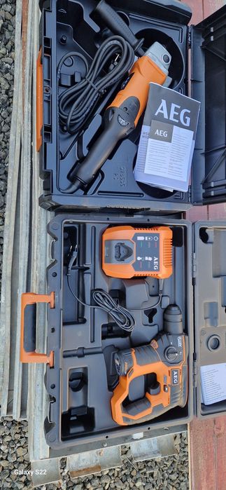 AEG rotopercutor, polizor cu variator.