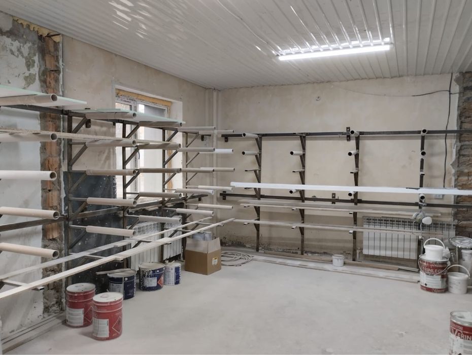 Продам оборудование под малярку, вытяжка, компрессоры, стеллажи