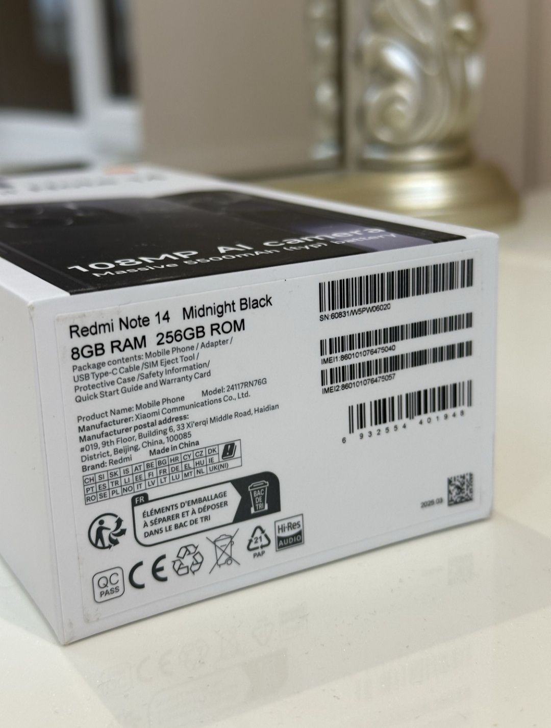 Redmi not 14  8/256