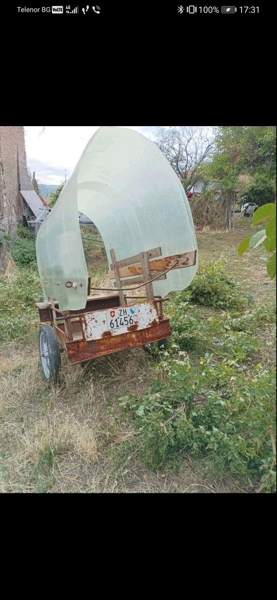 Каруца оборудвана и ремарке