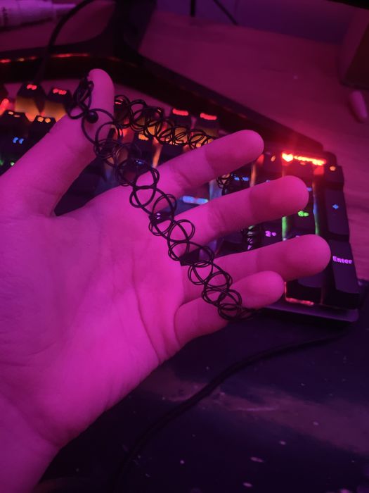 черный чокер для шеи