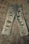 Blugi stil balenciaga distressed denim (nu Rick owens, Chrome hearts)