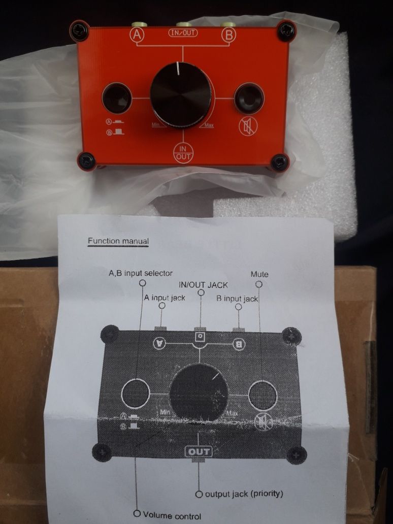 Preamplificator stereo, din telefon