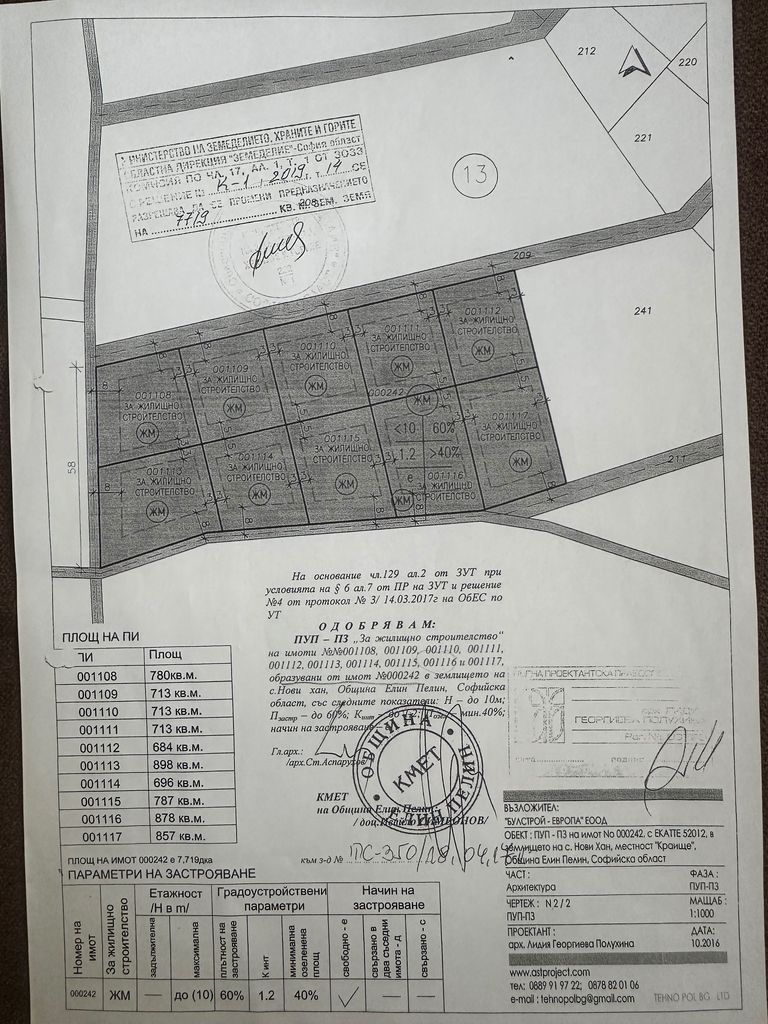 Продава се Парцел в с. Гара Елин Пелин, Област София-област - 878 кв.м за 65 €/кв.м - Снимка #1