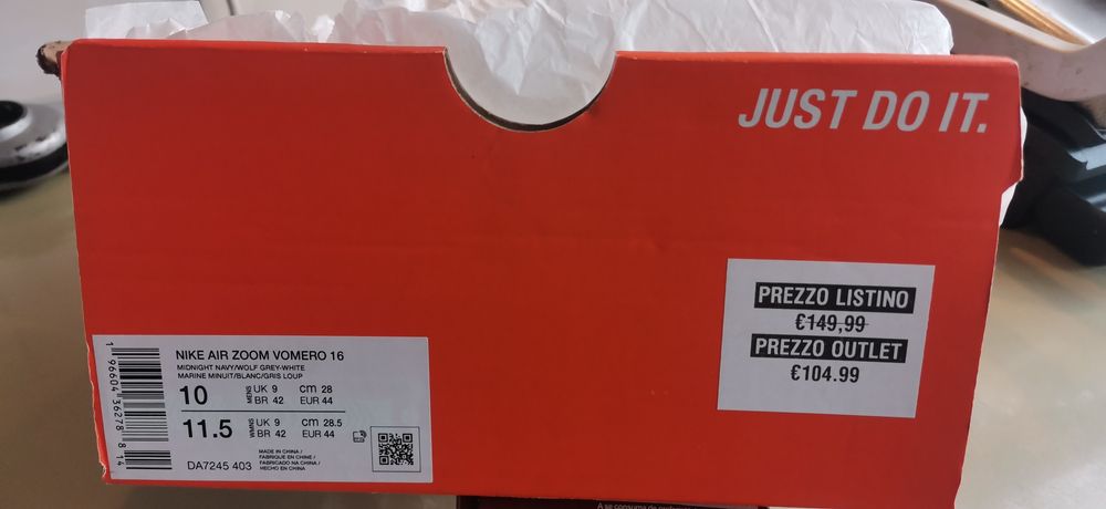NIKE Air Zoom Vomero 16, mas 44