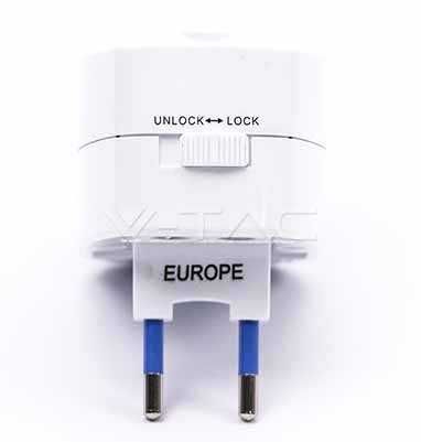Универсален травъл адаптер с USB, Travel Adapter- USA, UK, EU, China