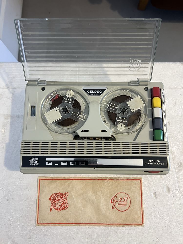 Magnetofon Geloso G600 Vintage anii 60 Milano