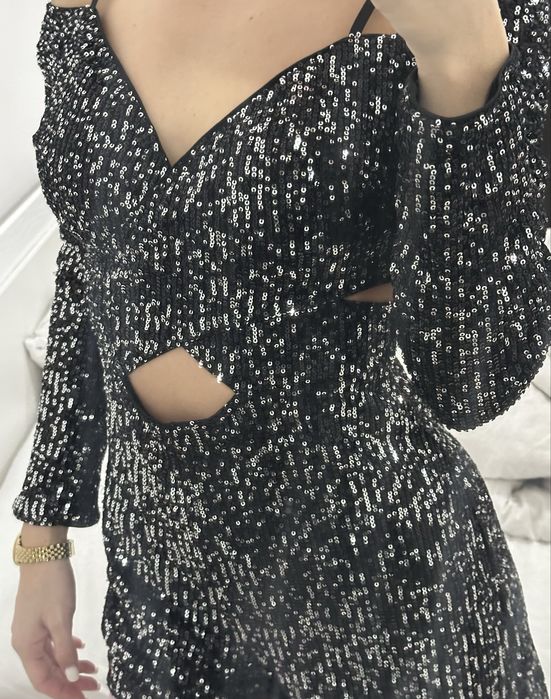 Къс гащеризон с пайети