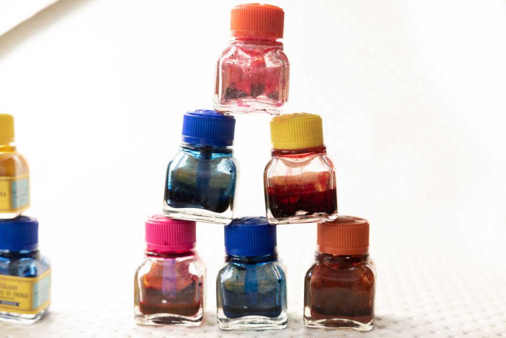 Cerneală Pelikan - Gunter Wagner (Milano) - pentru desen - anii 60