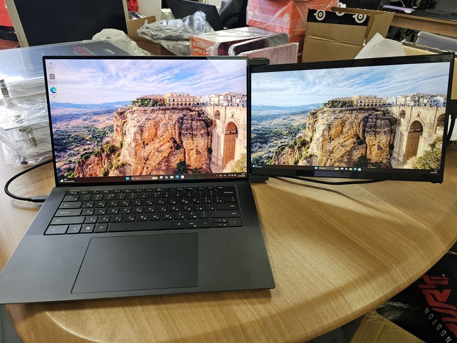 Ультрабук + доп дисплей Dell XPS 15 i9-12900HK 64G/500G 4K IPS  3050Ti