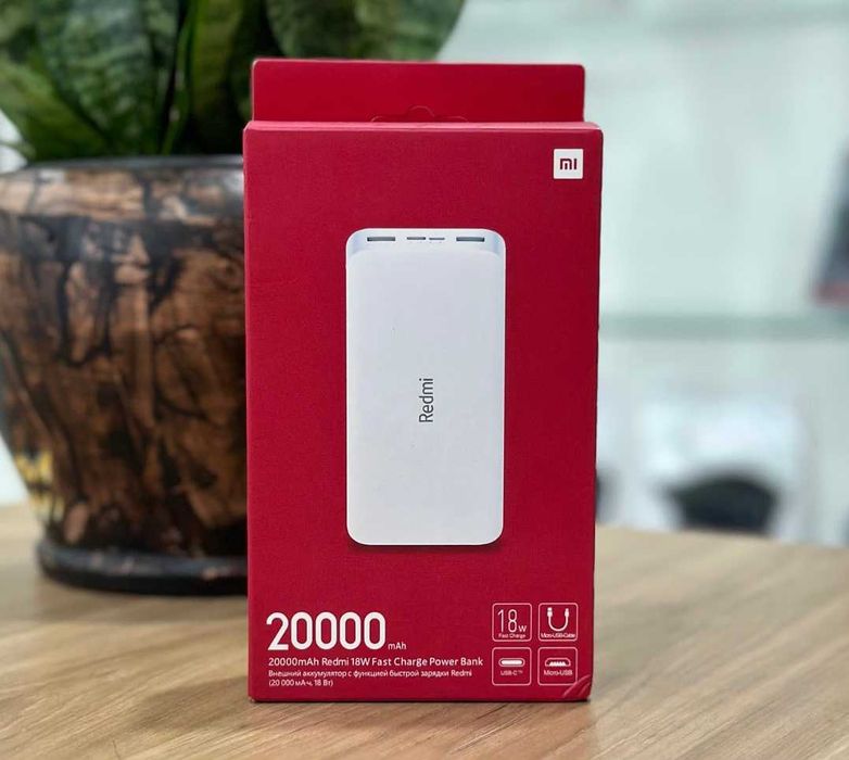 Power Bank Redmi 20000 mAh Оригинал Новый Быстрая зарядка