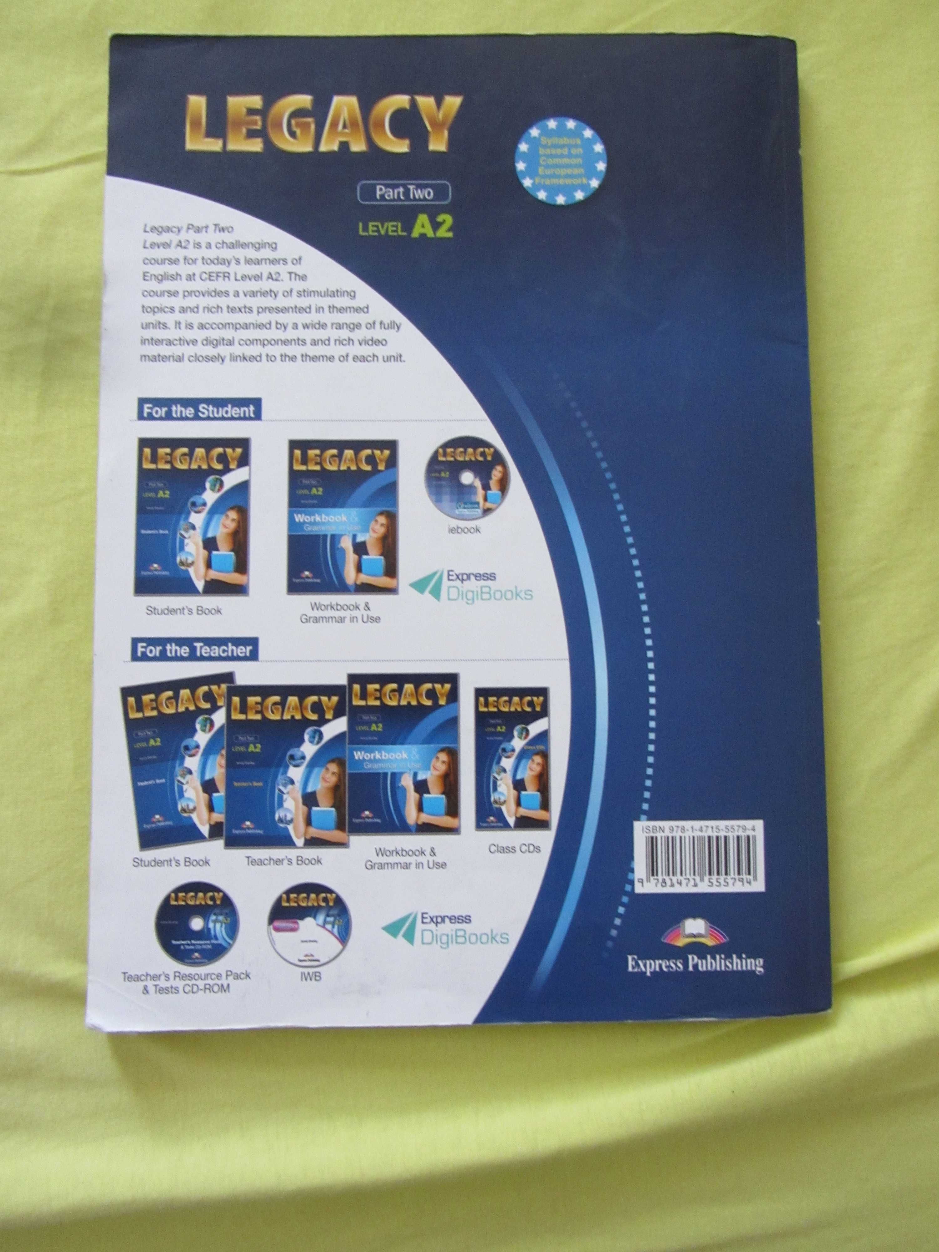 Учебник по английски език Legacy, Level A2