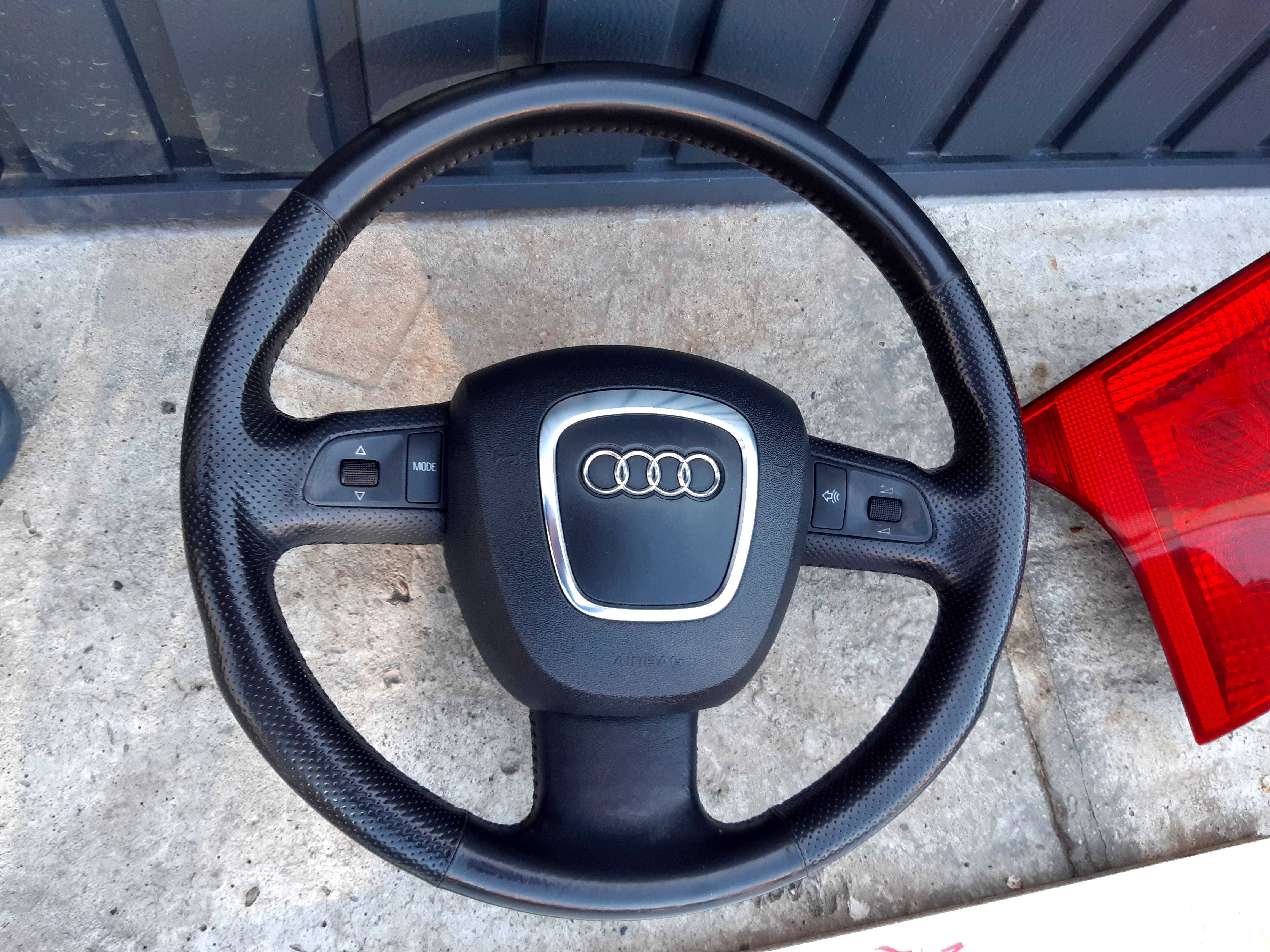 Volan S LINE negru cu airbag si comenzi audi a6 c6 audi a4 b7