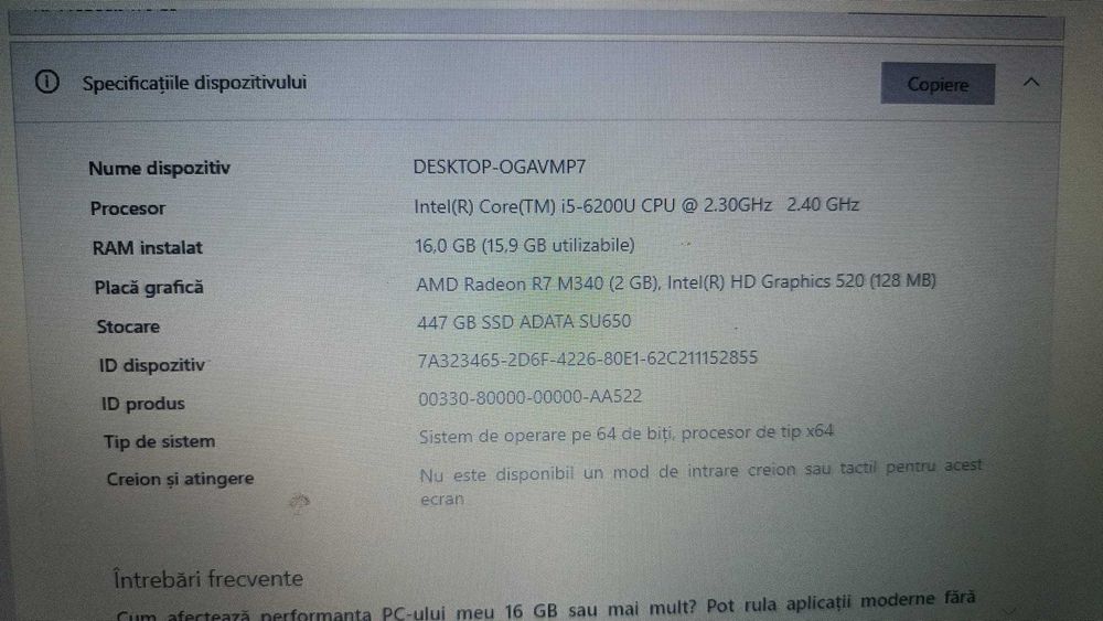 Vand laptop Hp ProBook 470 G3