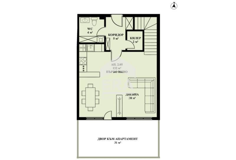 ЕРА Фаворит продава тристаен двуетажен мезонет в новострояща се сграда