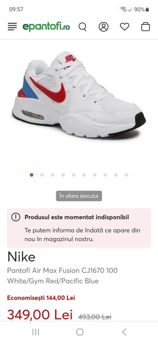 Nike Air Max Fusion ,marimea 42,5(27 cm)