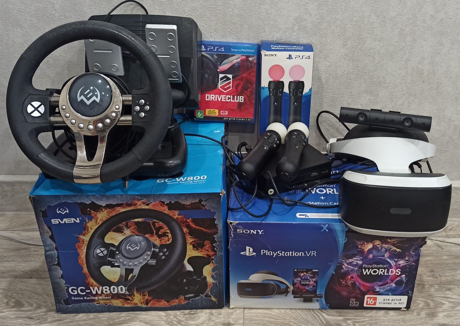 Продам VR1 (2 ревизия)  для PS, камера, 2 мува и руль