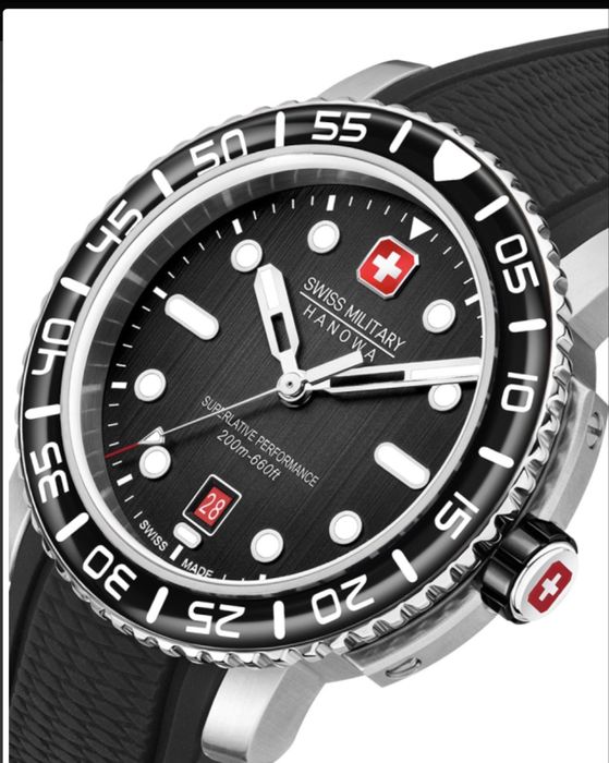 Vand Ceas Swiss Military Black Marlin